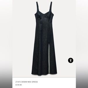 Zara Denim Midi Dress